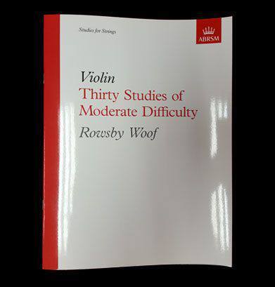 Violin Thirty Studies of  Moderate Difficulty Image